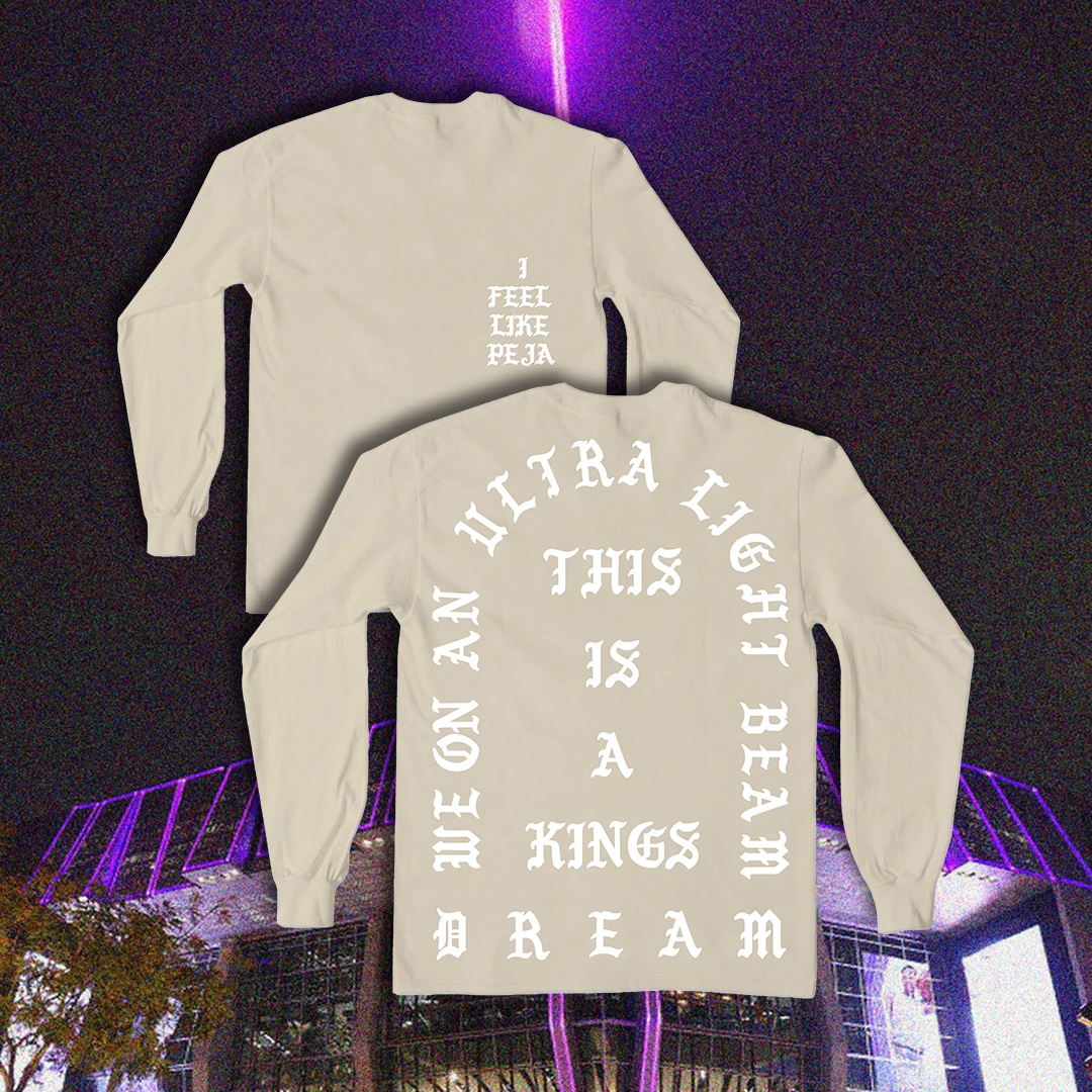 "I FEEL LIKE PEJA" Tan L/S Shirt